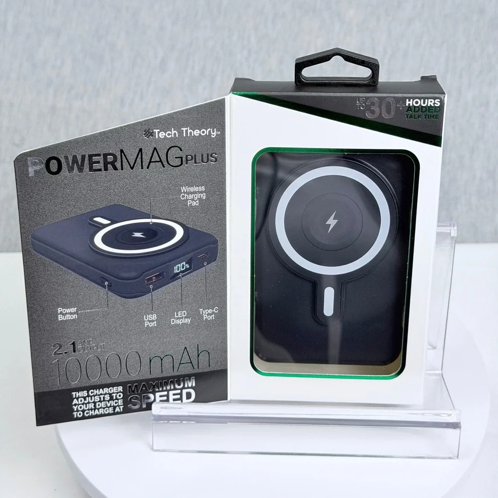 Tech Theory PowerMAG Plus 10000mAh Wireless Charging Battery Magnetic Stand
